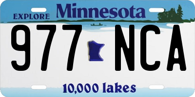 MN license plate 977NCA