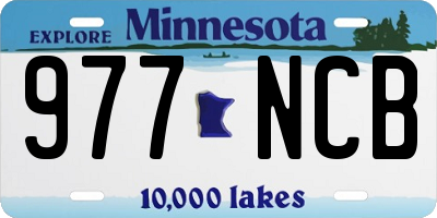 MN license plate 977NCB