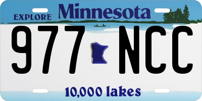 MN license plate 977NCC