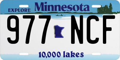 MN license plate 977NCF