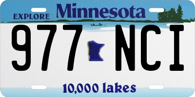 MN license plate 977NCI