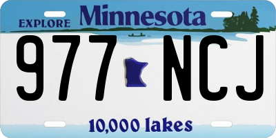 MN license plate 977NCJ