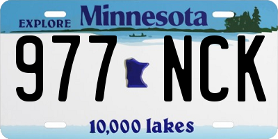 MN license plate 977NCK