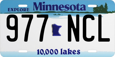 MN license plate 977NCL