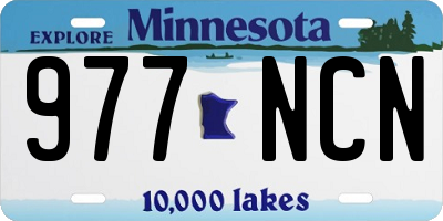 MN license plate 977NCN