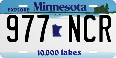 MN license plate 977NCR