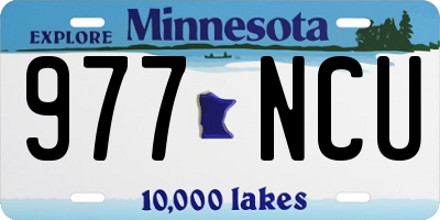 MN license plate 977NCU