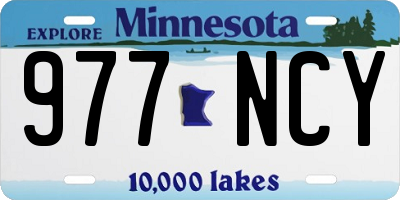 MN license plate 977NCY