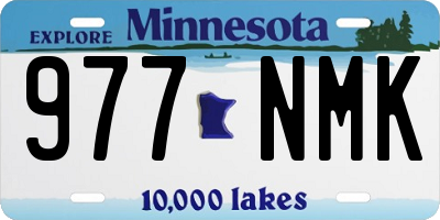 MN license plate 977NMK