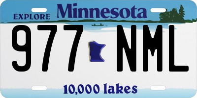 MN license plate 977NML