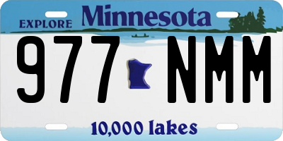 MN license plate 977NMM