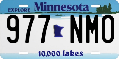 MN license plate 977NMO