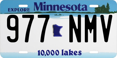 MN license plate 977NMV
