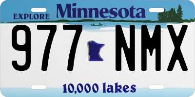 MN license plate 977NMX