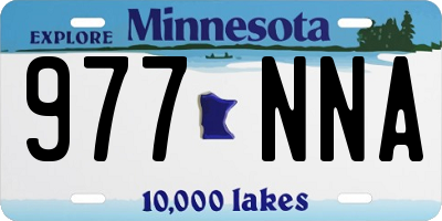 MN license plate 977NNA