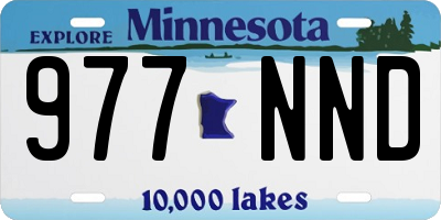MN license plate 977NND
