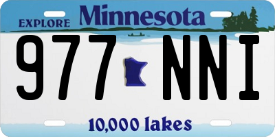 MN license plate 977NNI
