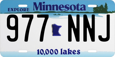 MN license plate 977NNJ
