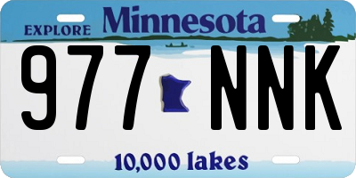 MN license plate 977NNK
