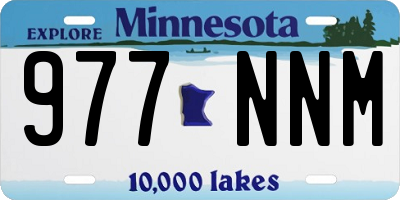 MN license plate 977NNM