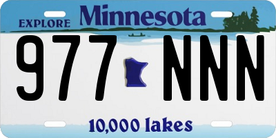 MN license plate 977NNN