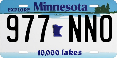 MN license plate 977NNO