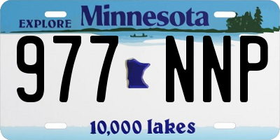 MN license plate 977NNP