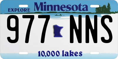 MN license plate 977NNS