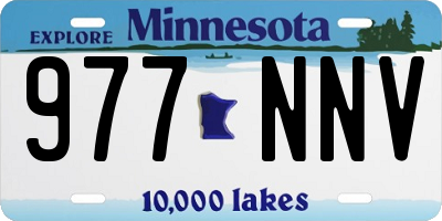 MN license plate 977NNV
