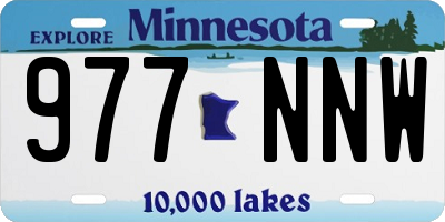 MN license plate 977NNW