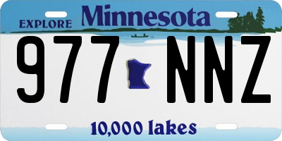 MN license plate 977NNZ