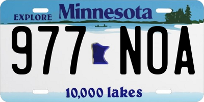 MN license plate 977NOA