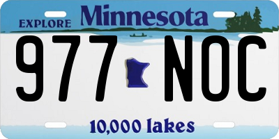 MN license plate 977NOC