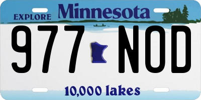 MN license plate 977NOD