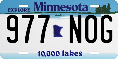 MN license plate 977NOG