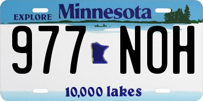 MN license plate 977NOH