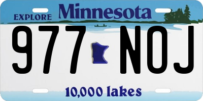 MN license plate 977NOJ