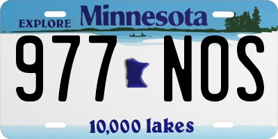 MN license plate 977NOS