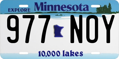 MN license plate 977NOY