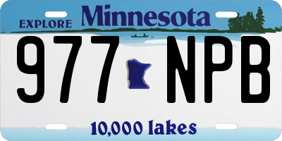 MN license plate 977NPB