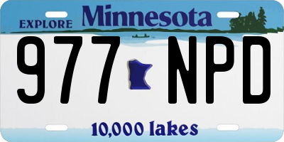 MN license plate 977NPD