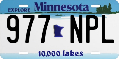 MN license plate 977NPL