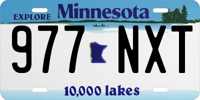 MN license plate 977NXT