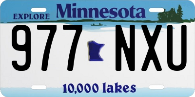 MN license plate 977NXU