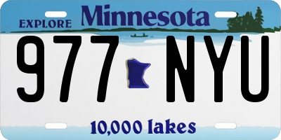MN license plate 977NYU