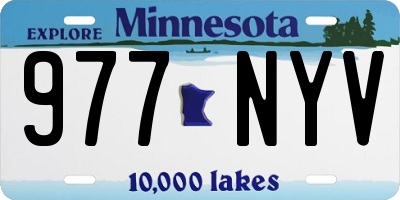 MN license plate 977NYV
