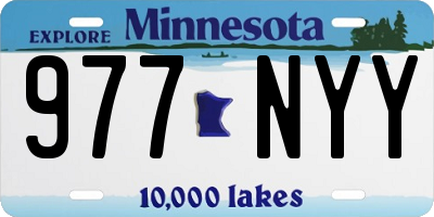 MN license plate 977NYY