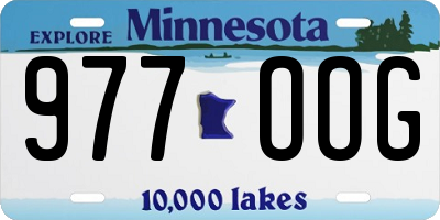 MN license plate 977OOG