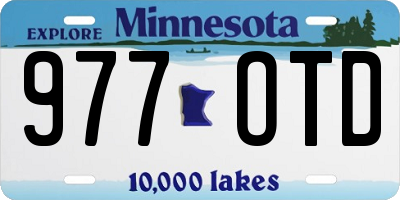 MN license plate 977OTD