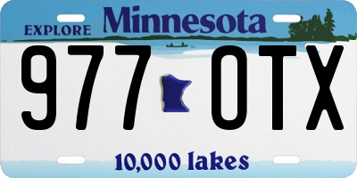 MN license plate 977OTX